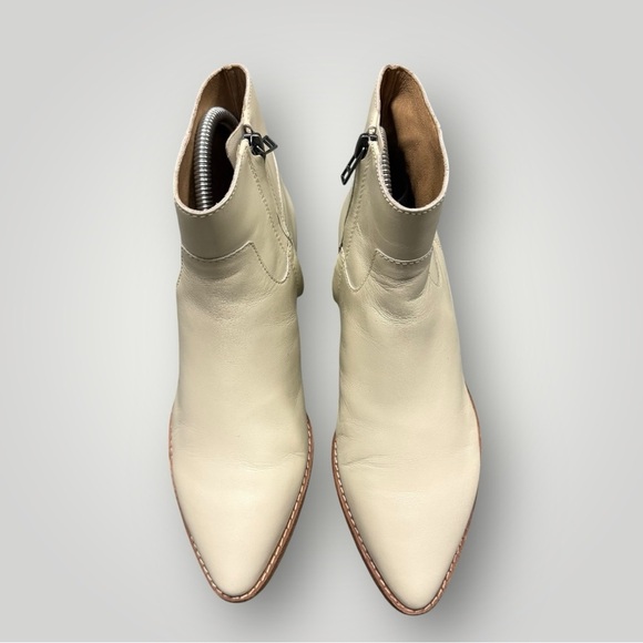 Madewell The Charley Boot in Leather Sz 6.5 Cream - Picture 5 of 14